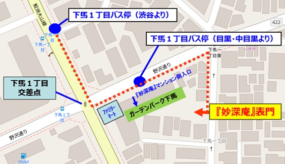 徒歩アクセス図